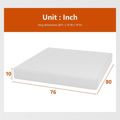 Twin 6 Inch Gel Memory Foam Mattress in a Box Medium Firm
