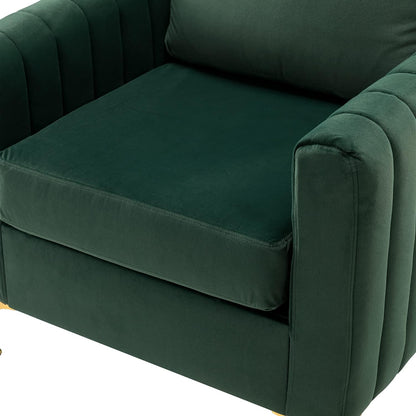 HULALA HOME Velvet Accent Club Chairs Set of 2
