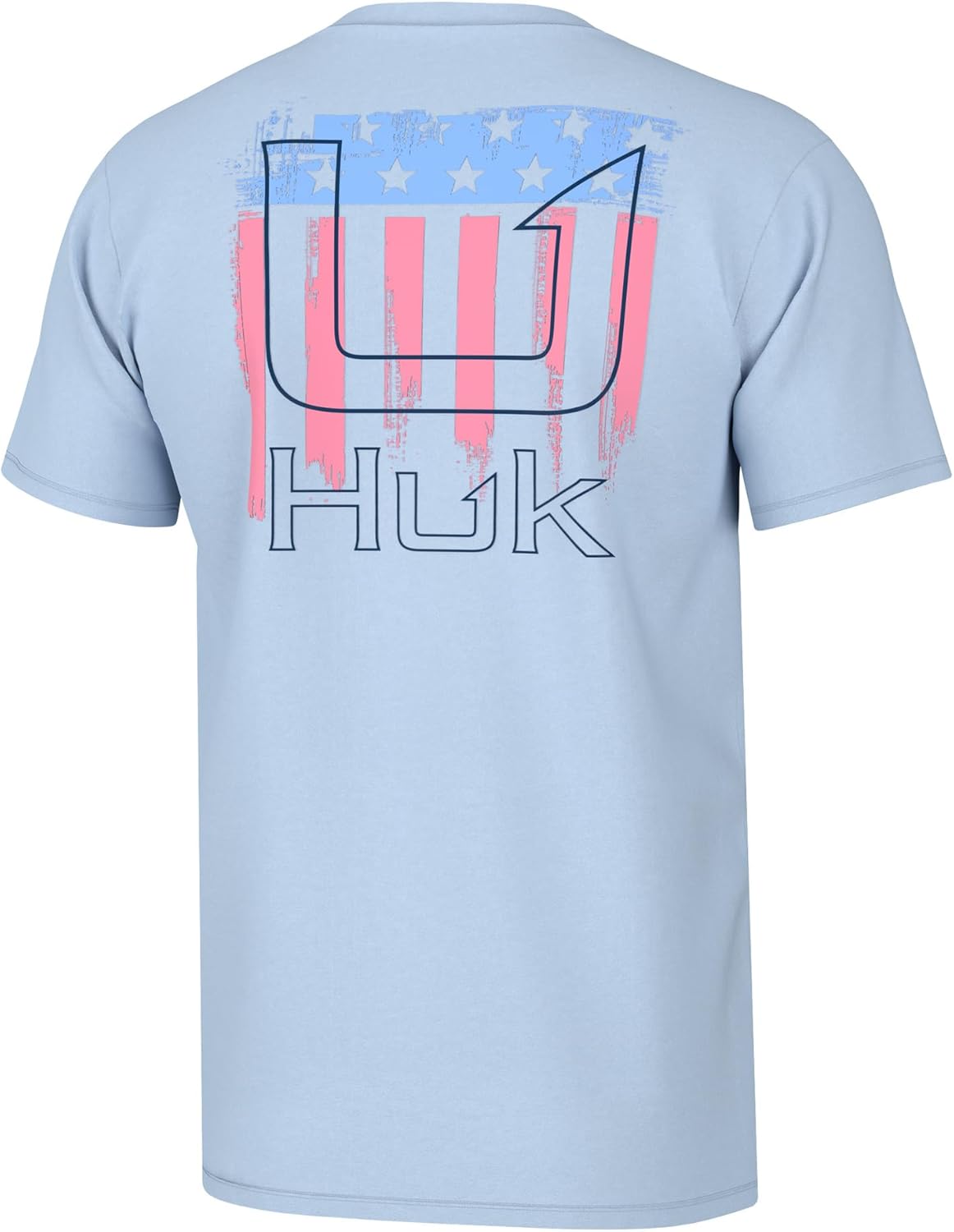 Men Fishing Graphic Tee Performance Short Sleeve Quick-Dry