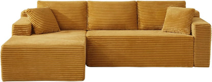 105 Inch Cloud Sectional Couch with Deep Seat