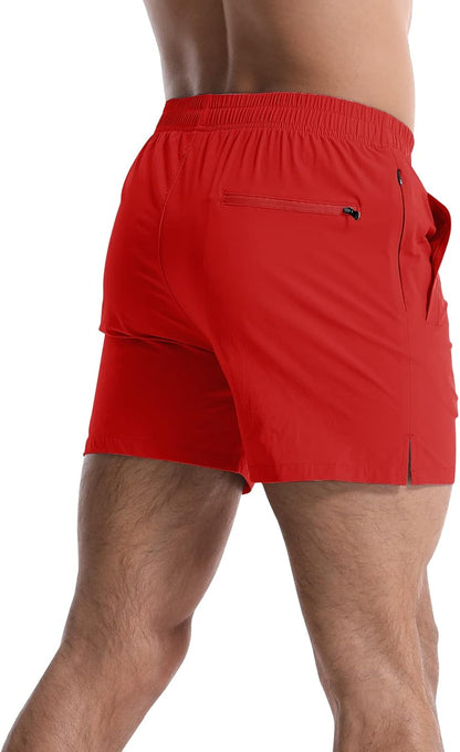 2 Pack Mens Athletic Shorts 5 Inch Quick Dry Gym Workout Shorts Men Lightweight Sports Running Shorts with Pockets