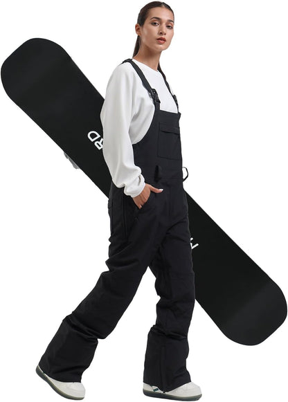 Womens Ski Bibs Snowboard Pants Snow Overalls Waterproof Windproof Winter Outdoor Sports