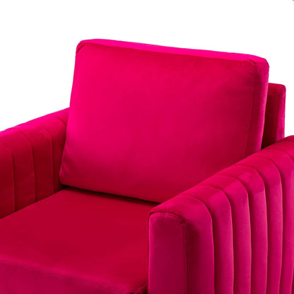 HULALA HOME Velvet Accent Club Chairs Set of 2