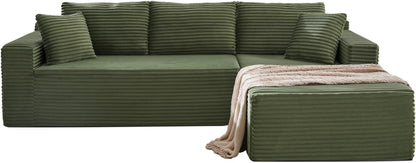 105 Inch Cloud Sectional Couch with Deep Seat