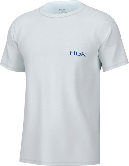 Men Fishing Graphic Tee Performance Short Sleeve Quick-Dry