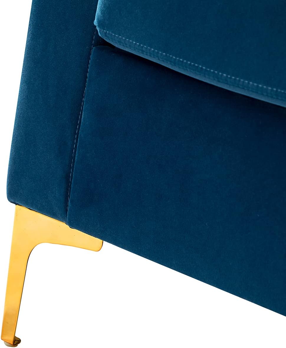 HULALA HOME Velvet Accent Club Chairs Set of 2
