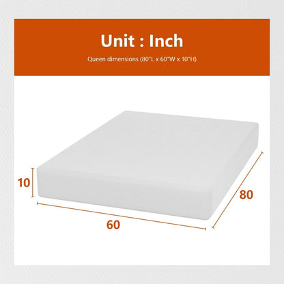 Twin 6 Inch Gel Memory Foam Mattress in a Box Medium Firm