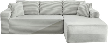 105 Inch Cloud Sectional Couch with Deep Seat