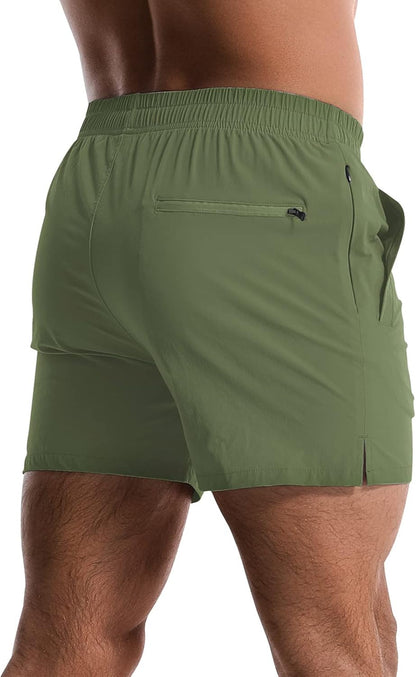 2 Pack Mens Athletic Shorts 5 Inch Quick Dry Gym Workout Shorts Men Lightweight Sports Running Shorts with Pockets