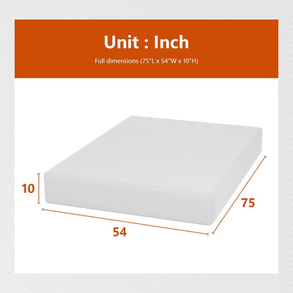 Twin 6 Inch Gel Memory Foam Mattress in a Box Medium Firm