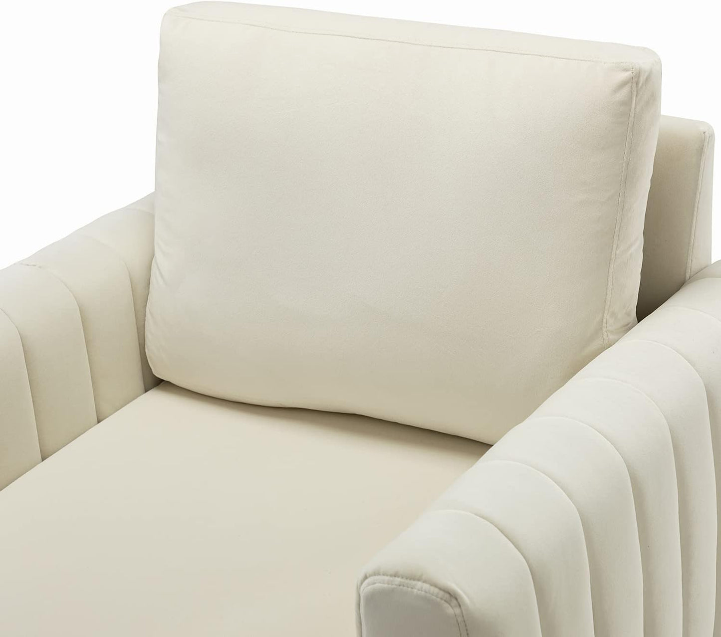 HULALA HOME Velvet Accent Club Chairs Set of 2