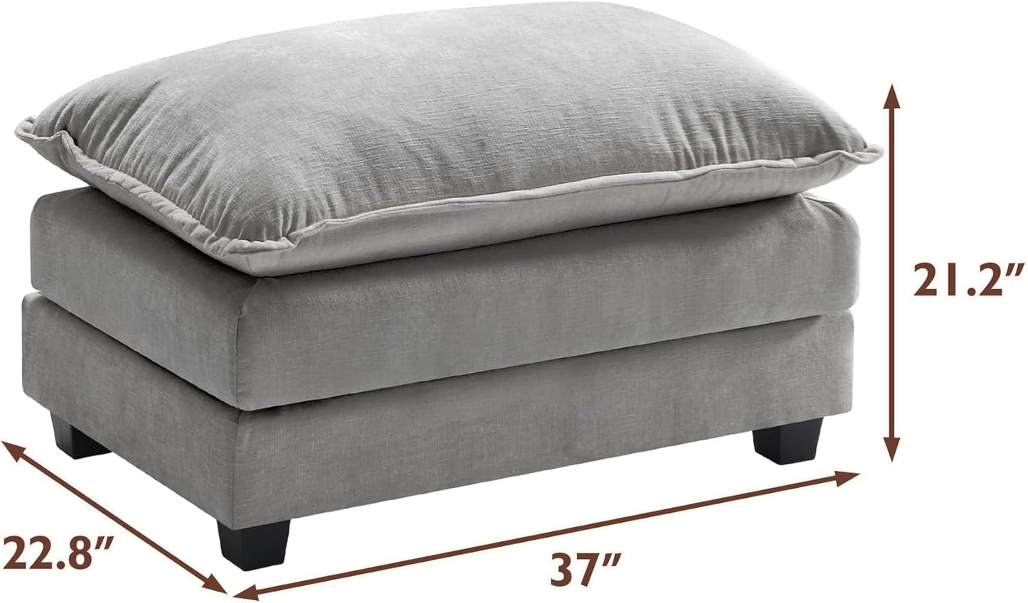 146" U-Shaped Modern Sofa Modular Sectional Cloud Couch