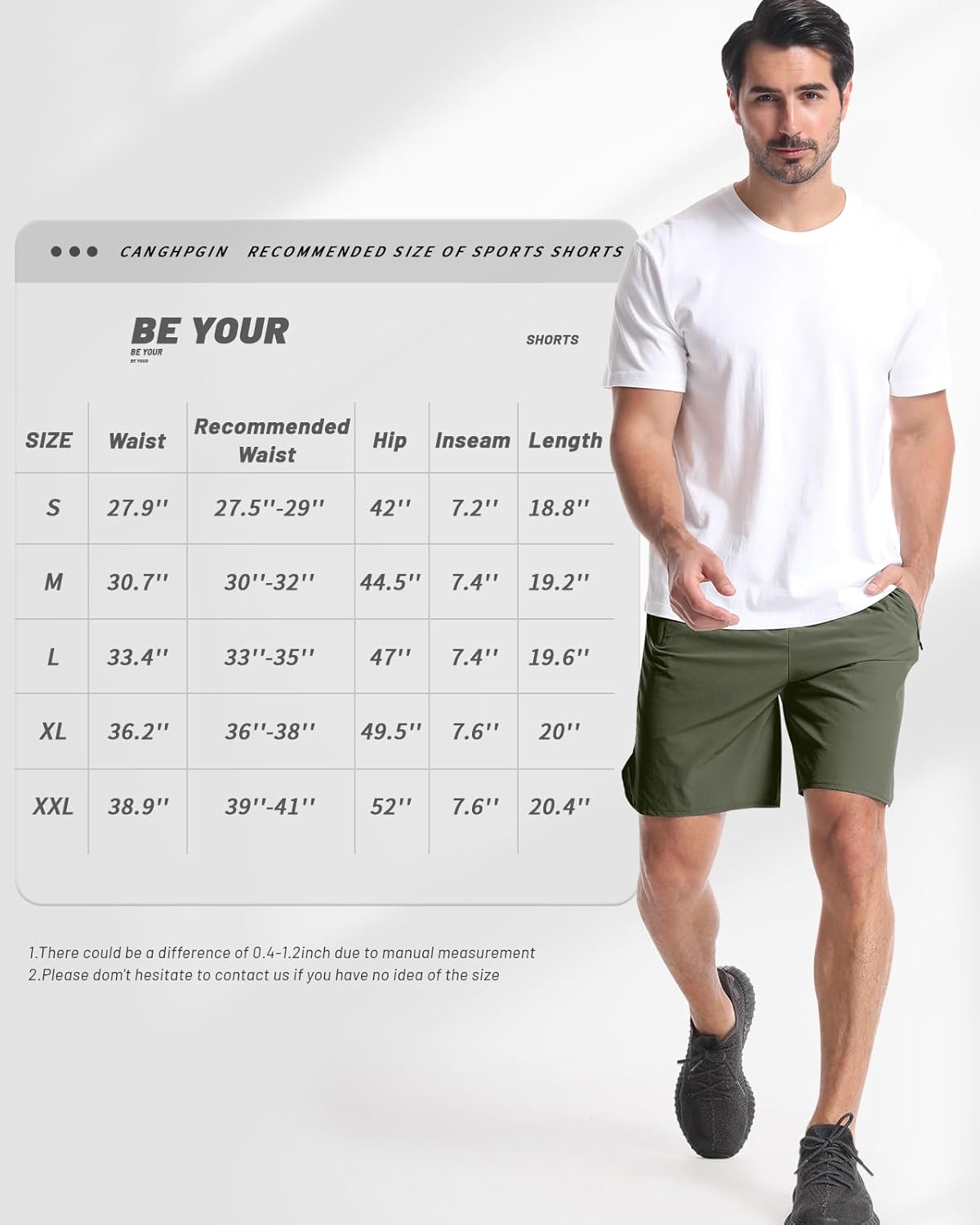 2 Pack Mens Workout Athletic Shorts 7 inch Inseam Quick Dry Hiking Shorts Men Lightweight Sports Gym Shorts Running