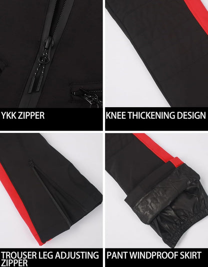 Women’s Slim Fit Insulated Ski Bib Snow Pants Waterproof Warm