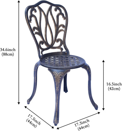 C/G 3 Piece Bistro Set Outdoor Patio Table