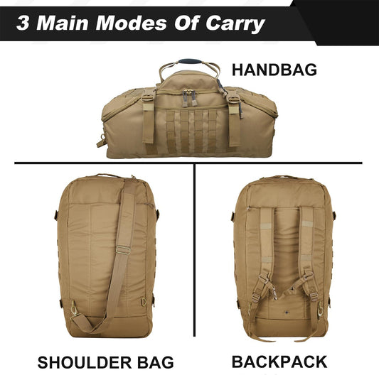 3 In 1 Military Backpack Travel Duffle Bag