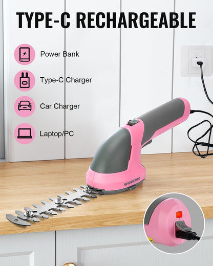 WORKPRO Cordless Grass Shear & Shrubbery Trimmer