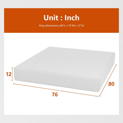 Twin 6 Inch Gel Memory Foam Mattress in a Box Medium Firm