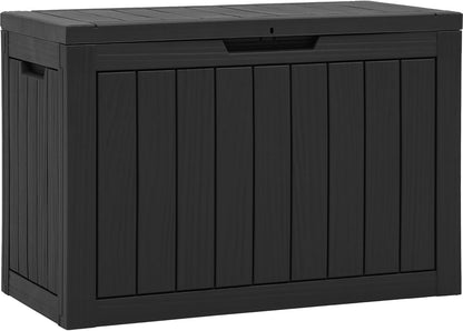 YITAHOME 120 Gallon Large Deck Box Upgraded Resin Outdoor Storage Boxes