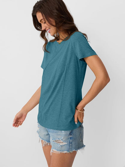 Womens Summer Tops Workout Shirts Beach Vacation Outfits Business Tshirts