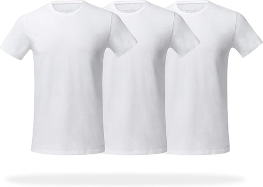 Crew Neck T-Shirts for Men Tee Undershirts Black T shirt