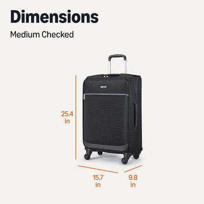 20" Luggage, Softside Suitcase With TSA Lock