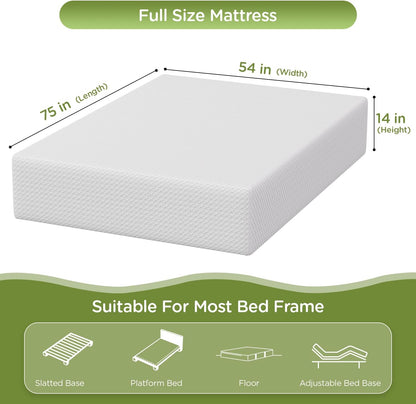 Twin 6 Inch Gel Memory Foam Mattress in a Box Medium Firm
