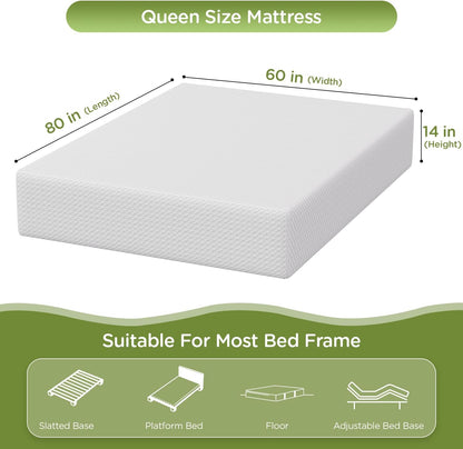 Twin 6 Inch Gel Memory Foam Mattress in a Box Medium Firm