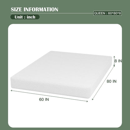 Twin 6 Inch Gel Memory Foam Mattress in a Box Medium Firm