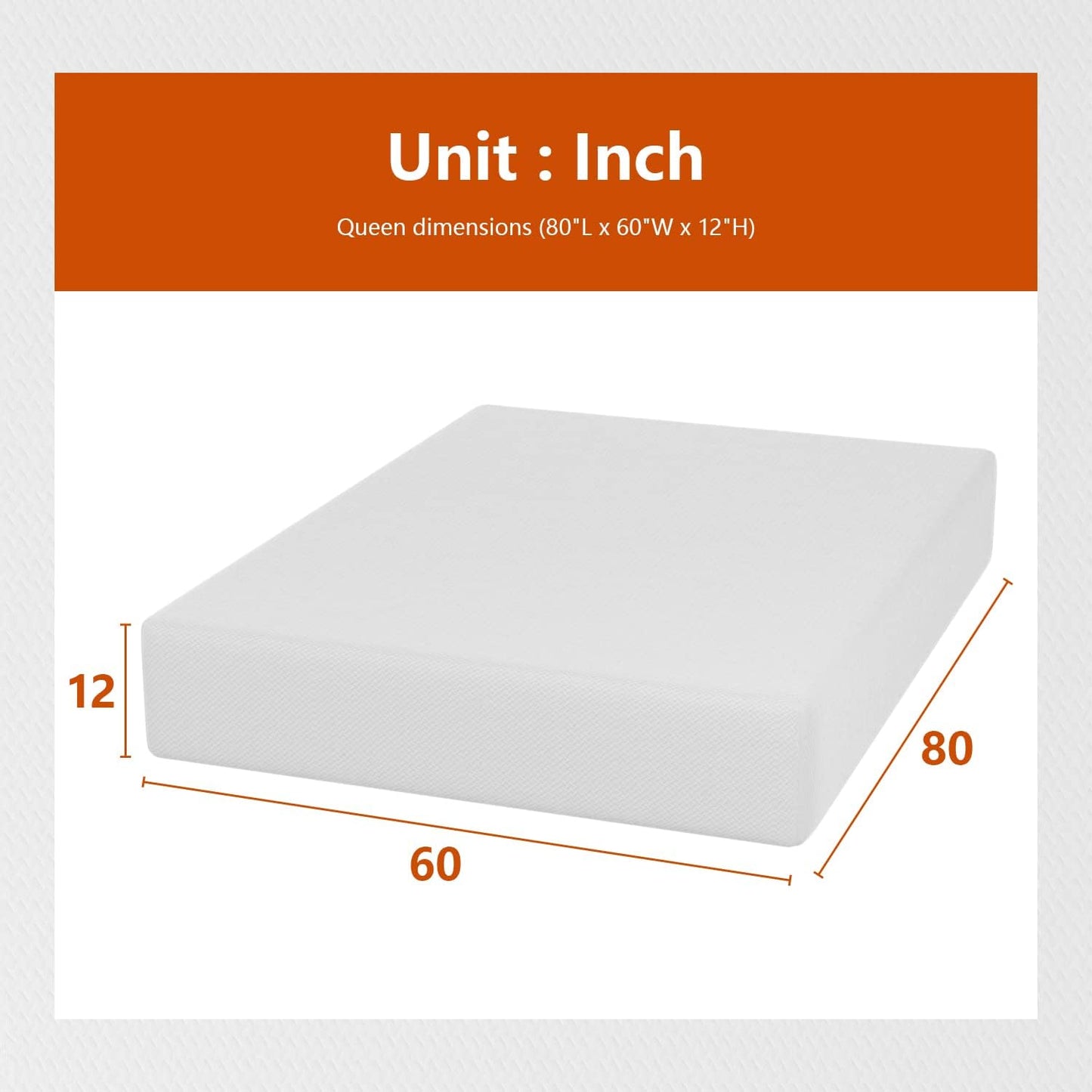 Twin 6 Inch Gel Memory Foam Mattress in a Box Medium Firm