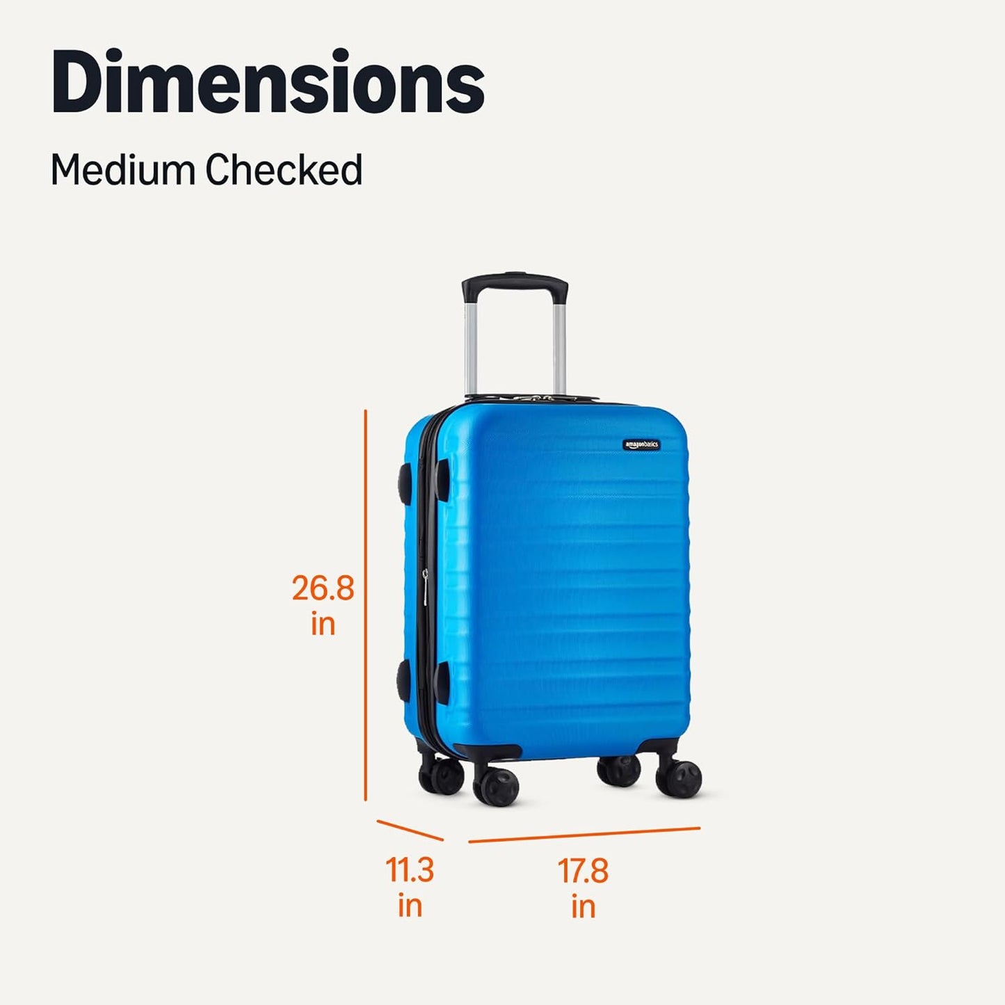 26" Hardside Medium Checked Luggage