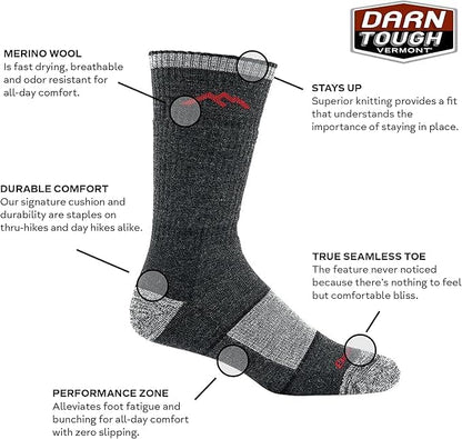 Merino Wool Boot Sock Full Cushion Darntough