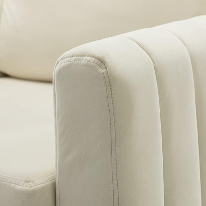 HULALA HOME Velvet Accent Club Chairs Set of 2