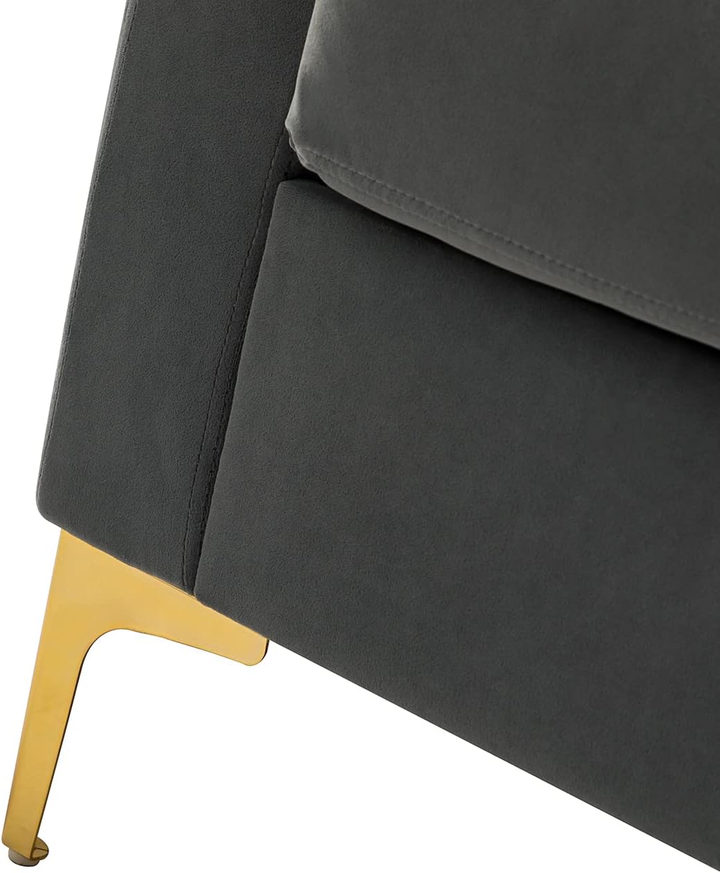 HULALA HOME Velvet Accent Club Chairs Set of 2