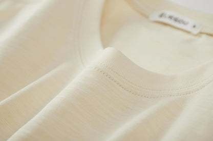 Cotton Loose Fit Thick T-Shirt Heavy Weight Crewneck Tees for Men