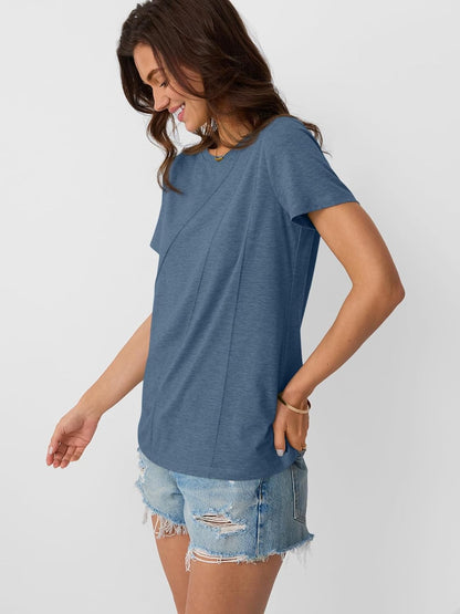 Womens Summer Tops Workout Shirts Beach Vacation Outfits Business Tshirts