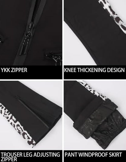 Women’s Slim Fit Insulated Ski Bib Snow Pants Waterproof Warm