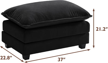 146" U-Shaped Modern Sofa Modular Sectional Cloud Couch
