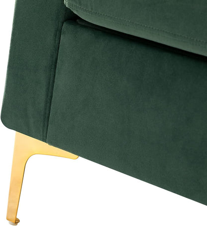 HULALA HOME Velvet Accent Club Chairs Set of 2