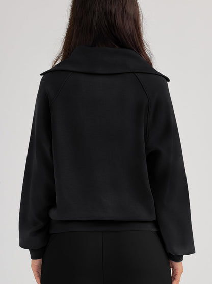 Womens Oversized Sweatshirts Half Zip Pullover Long