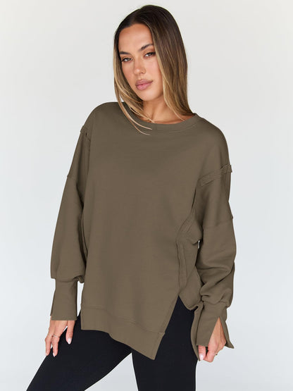Womens Oversized Sweatshirts Hoodies Crewneck Shirts Fall Outfits