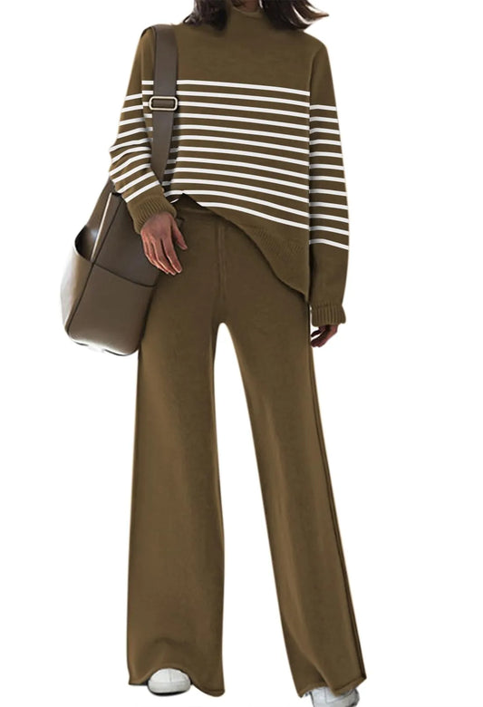 Womens 2 Piece Outfit Set Long Sleeve