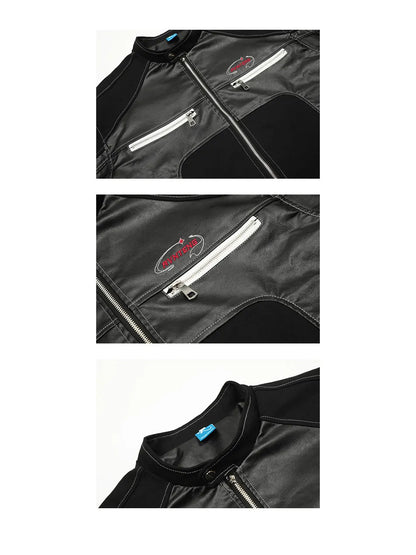 Women's Zipper Faux Leather Jacket – Sleek & Stylish Outerwear