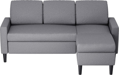 110 Inch U Shaped Sectional Sofa with Double Chaise Black