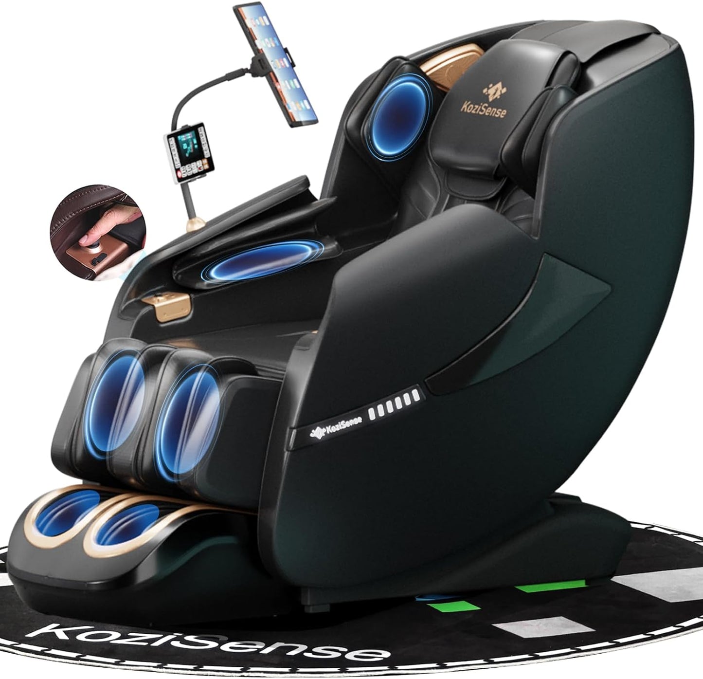 Massage Chair Zero Gravity SL-Track Shiatsu Massage Recliner Chair with Heat AI Control