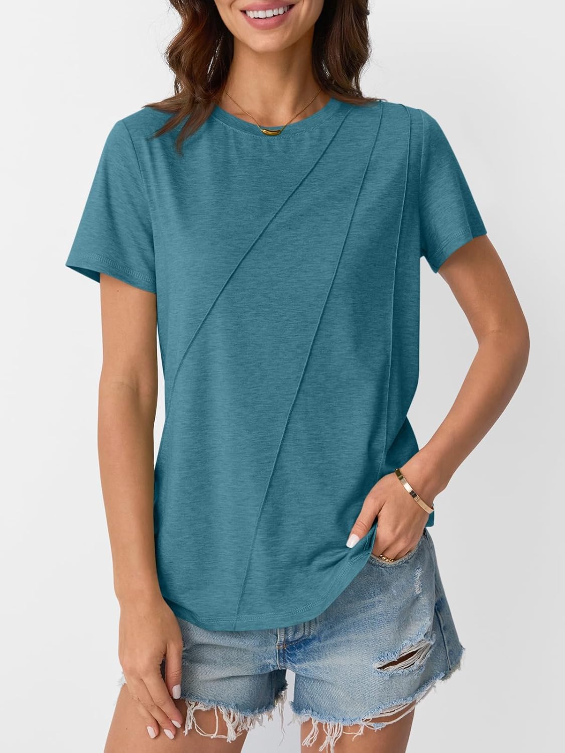 Womens Summer Tops Workout Shirts Beach Vacation Outfits Business Tshirts