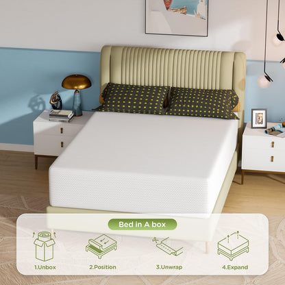 Twin 6 Inch Gel Memory Foam Mattress in a Box Medium Firm