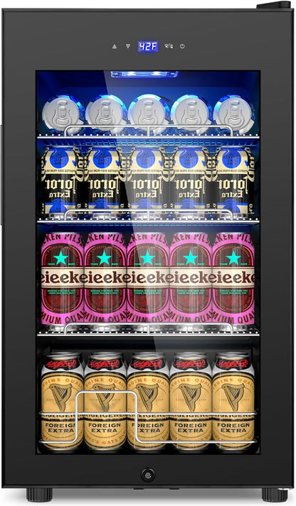 24 Inch Beverage Refrigerator Outdoor Under Counter Beverage Cooler for Patio