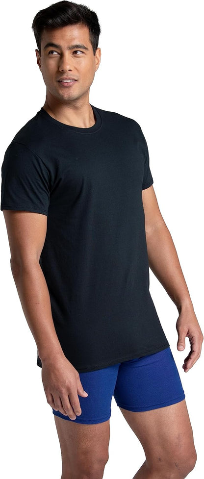 Men's Crew Tee Undershirts Moisture Wicking & Tag Free Comfy Outfits