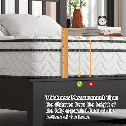 10 Inch Hybrid Mattress in a Box with Memory Foam